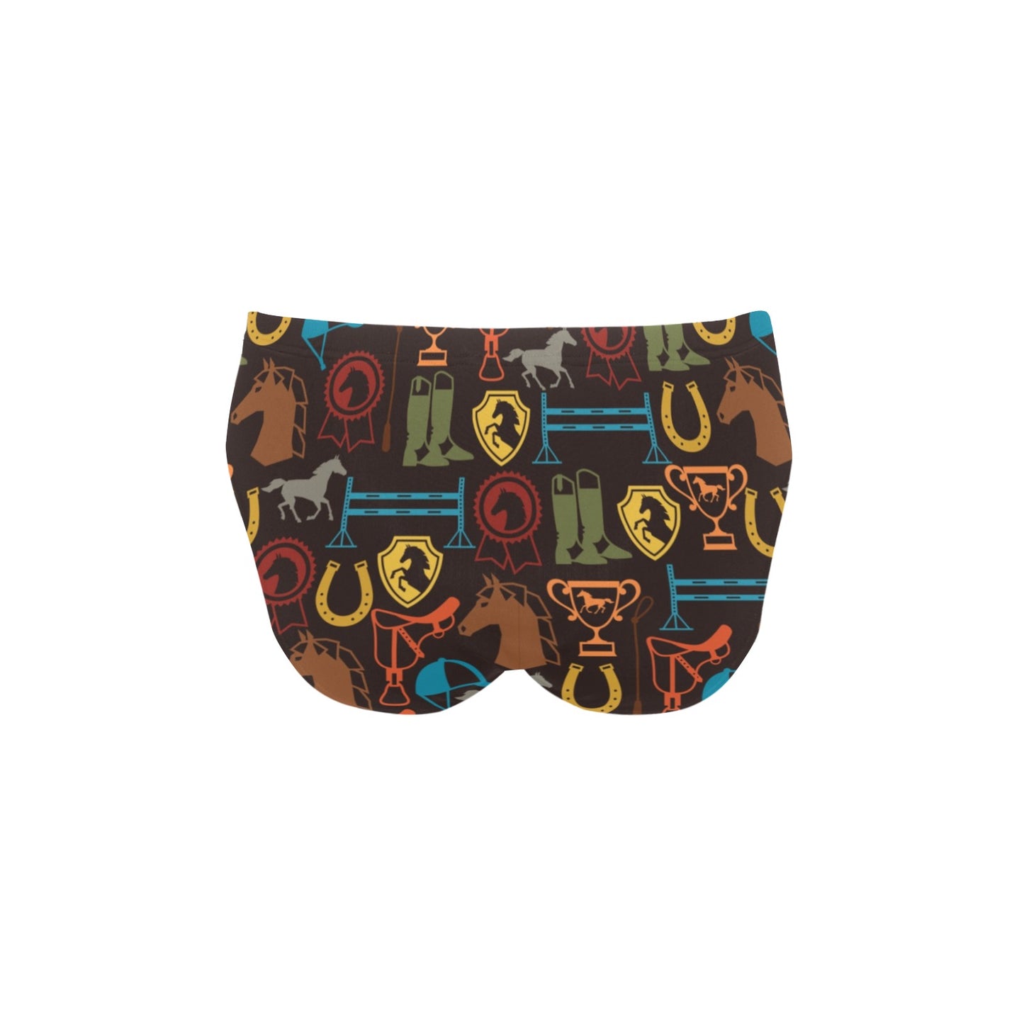 Equestrian Equipment Horse Colorful Men's Swimming Briefs