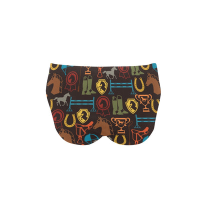 Equestrian Equipment Horse Colorful Men's Swimming Briefs
