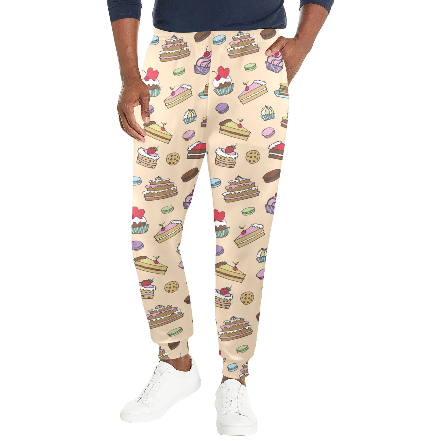 Cake Pattern Print Design 03 Men's Casual Track Pants