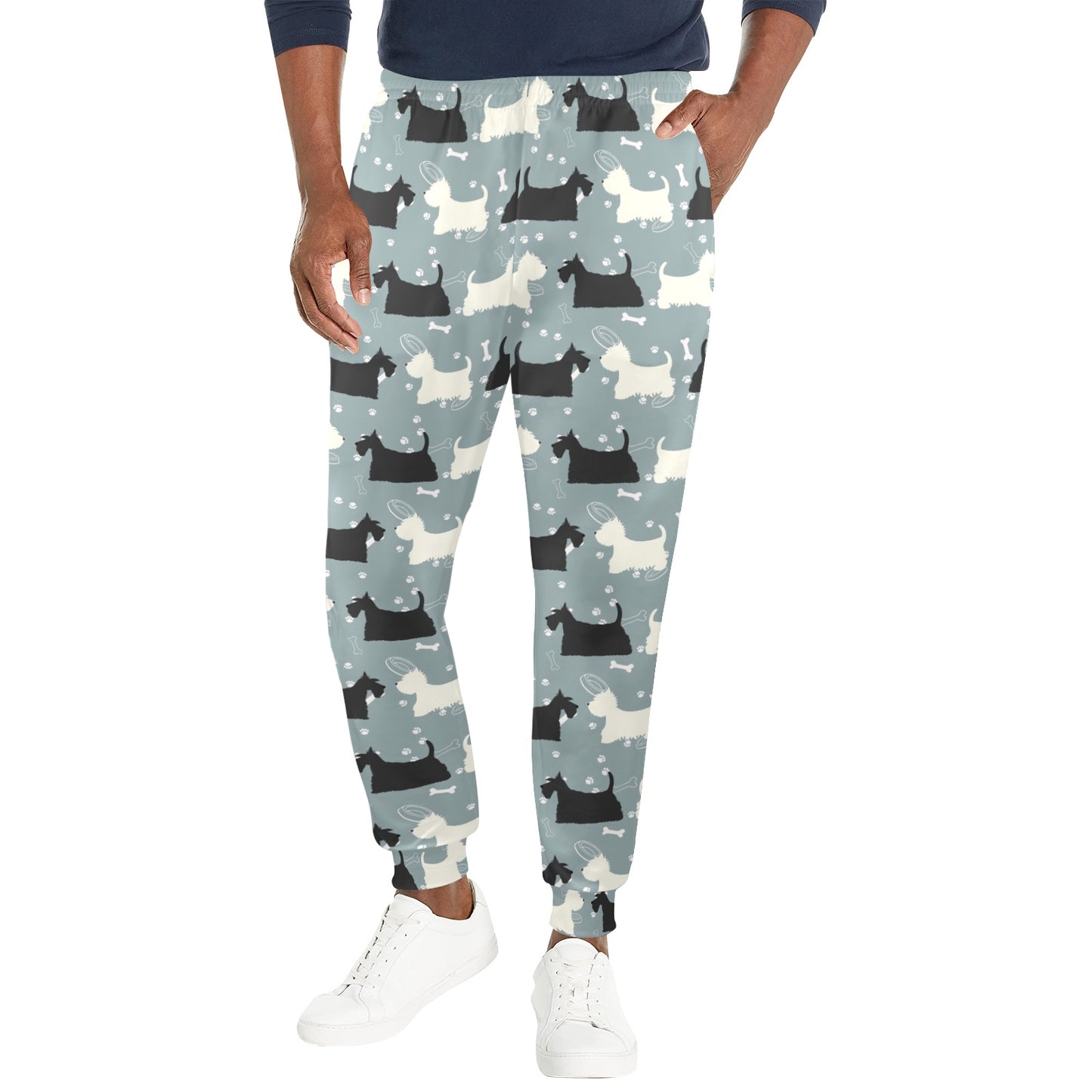 Scottish Terriers Print Design LKS301 Men's Casual Track Pants