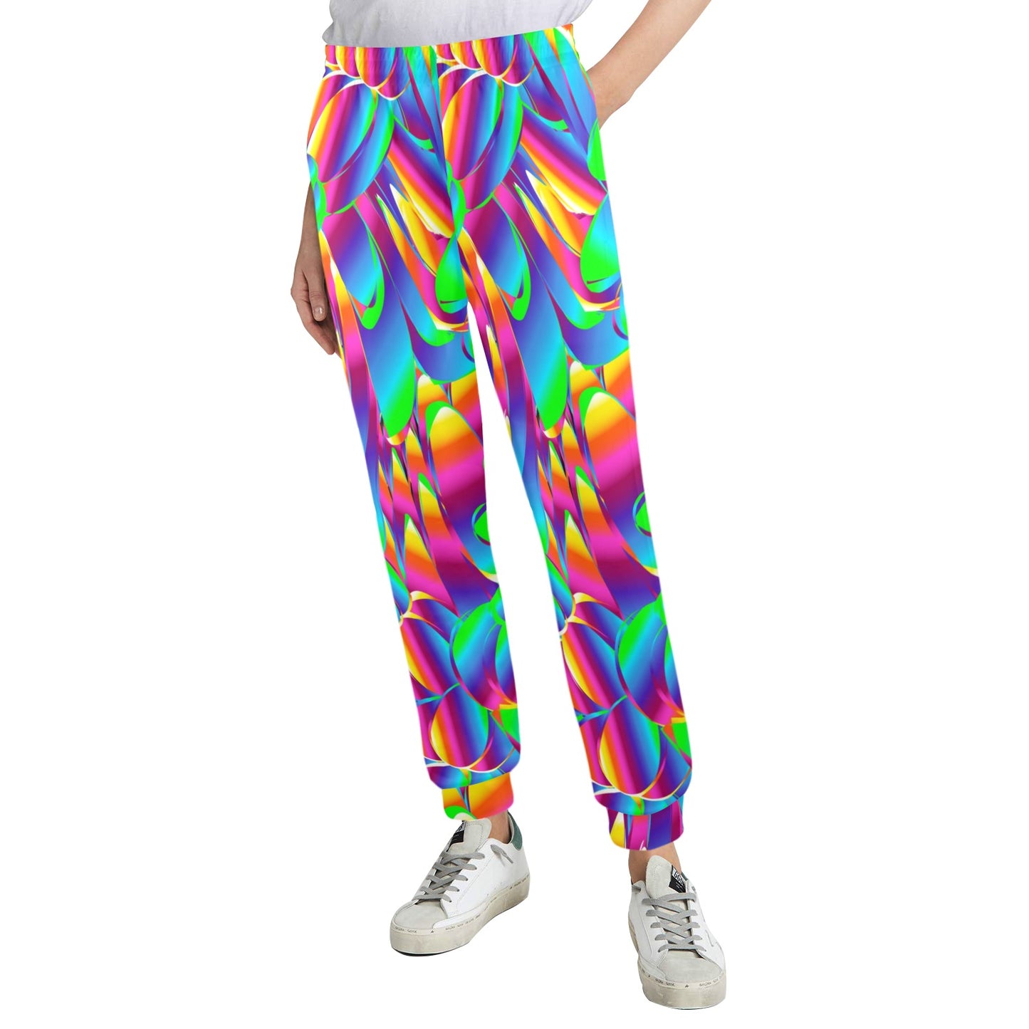 Psychedelic Trippy Pattern Women's Casual Track Pants