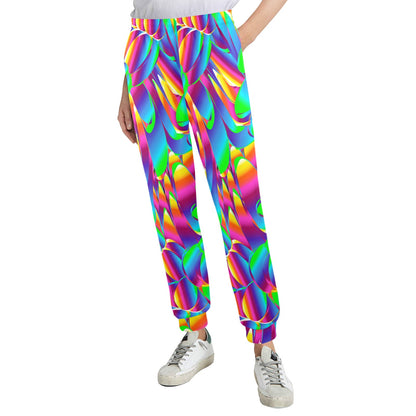 Psychedelic Trippy Pattern Women's Casual Track Pants