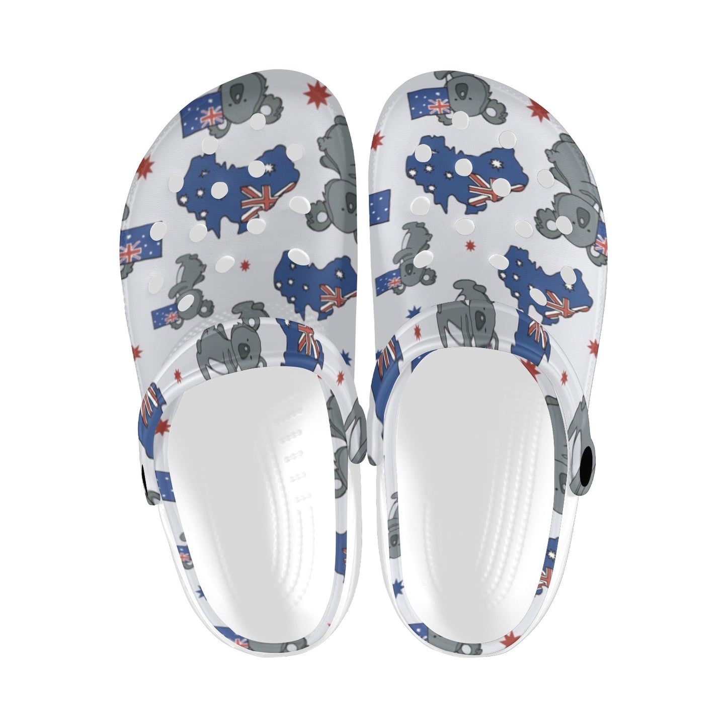 Koala Australia Day Themed Design Unisex Clogs Shoes