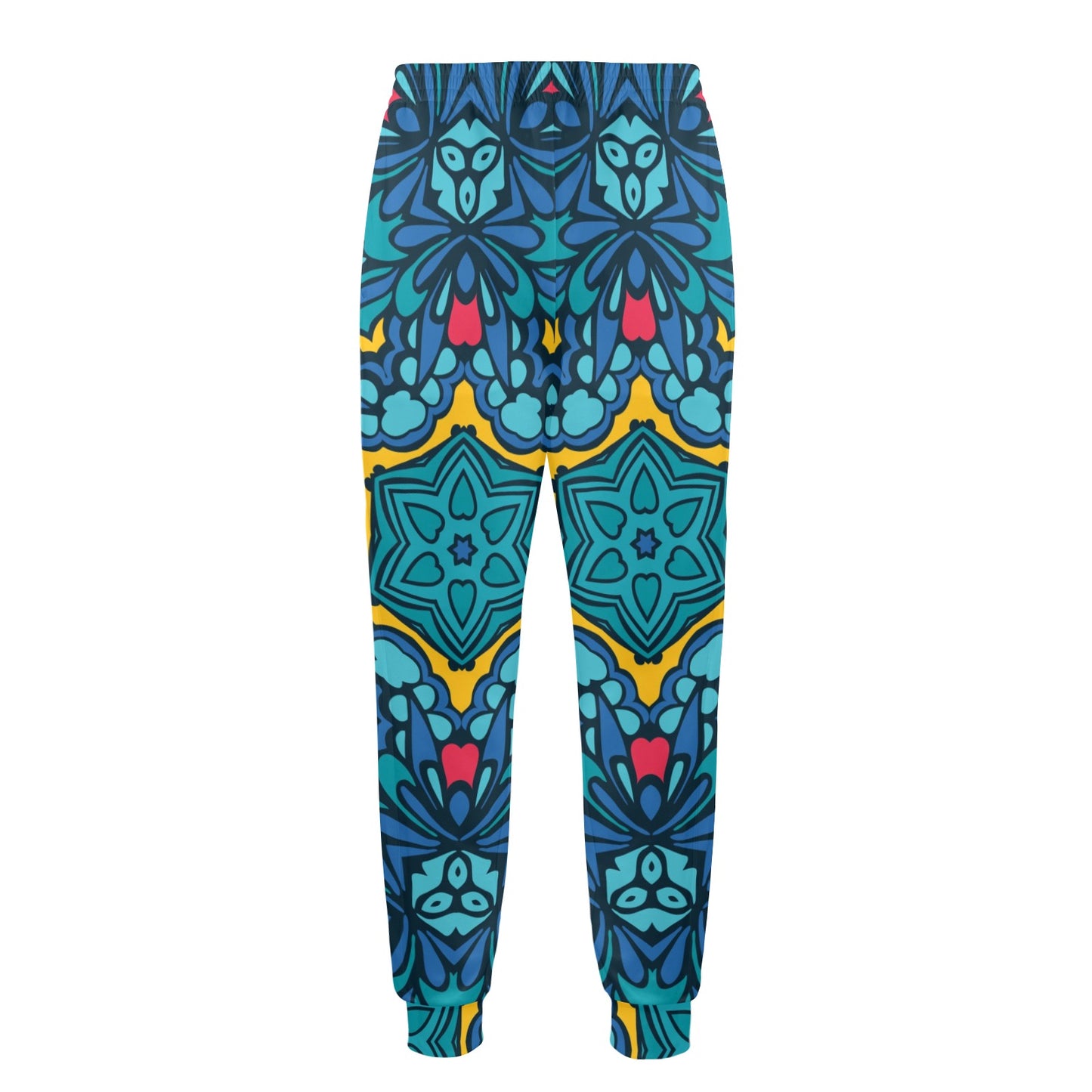 Kaleidoscope Pattern Print Design 04 Men's Casual Track Pants