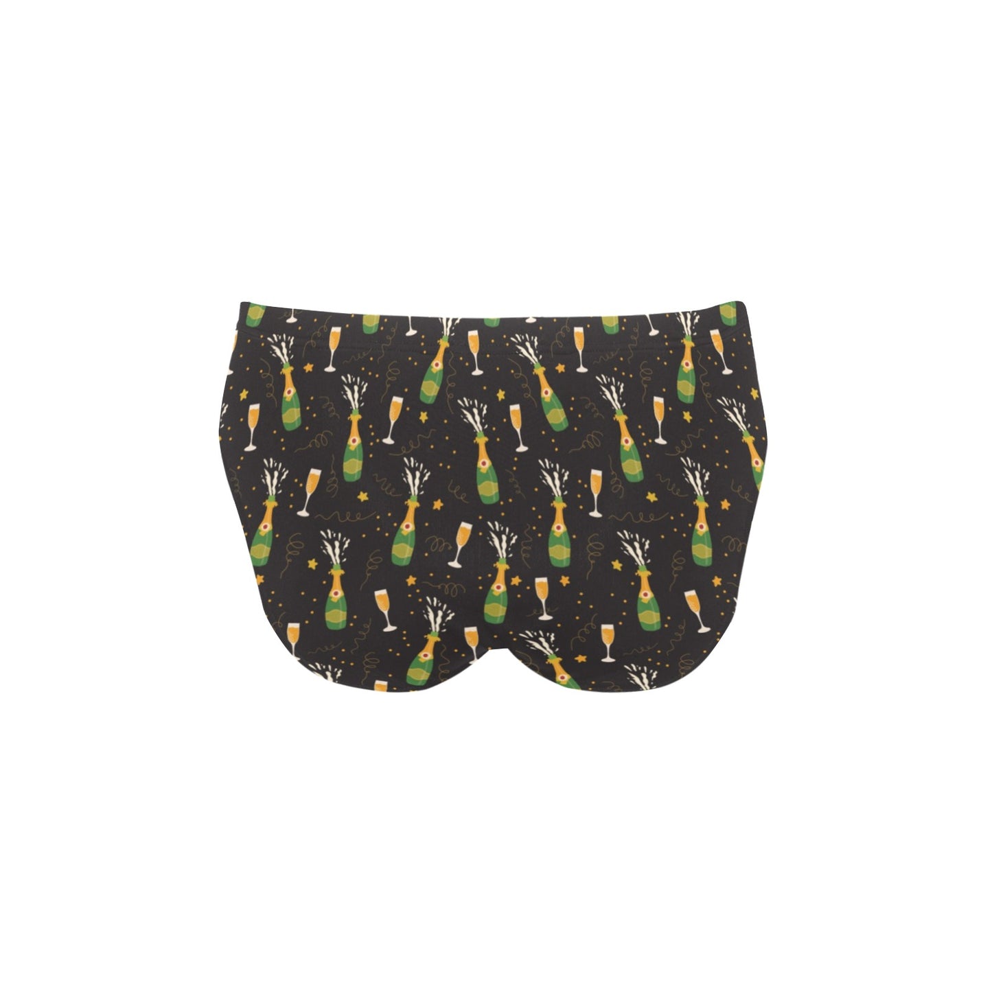 Champagne Pattern Print Design 04 Men's Swimming Briefs