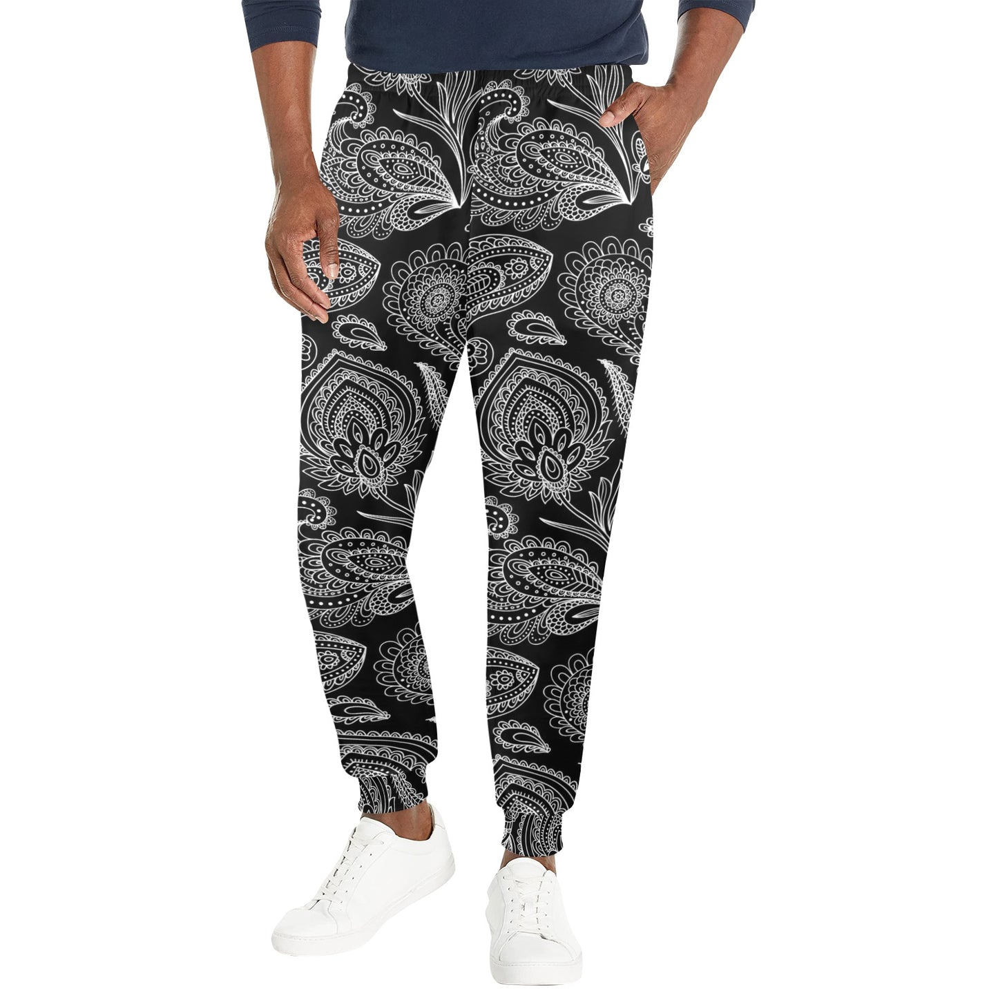 Paisley Pattern Print Design A04 Men's Casual Track Pants