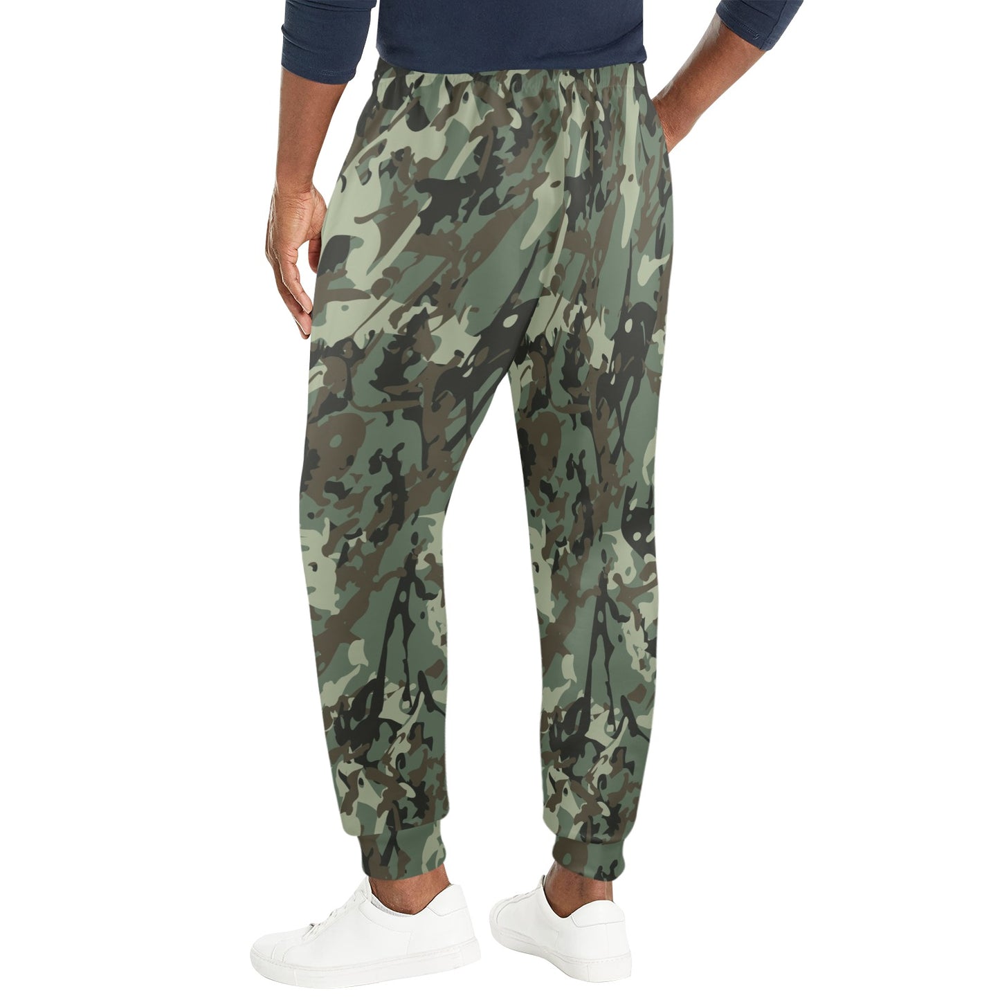 Camouflage Pattern Print Design 06 Men's Casual Track Pants
