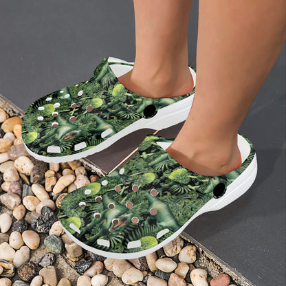 Dinosaur T Rex Print Pattern Unisex Clogs Shoes
