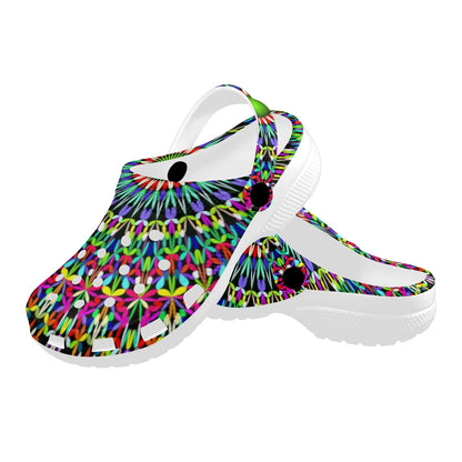 Bohemian Colorful Style Print Unisex Clogs Shoes