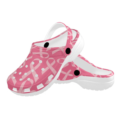 Breast Cancer Awareness Themed Unisex Clogs Shoes