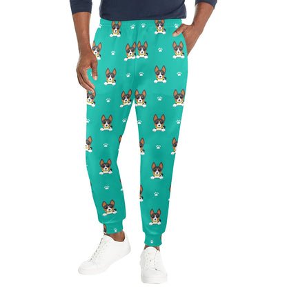 Basenji Pattern Print Design 03 Men's Casual Track Pants