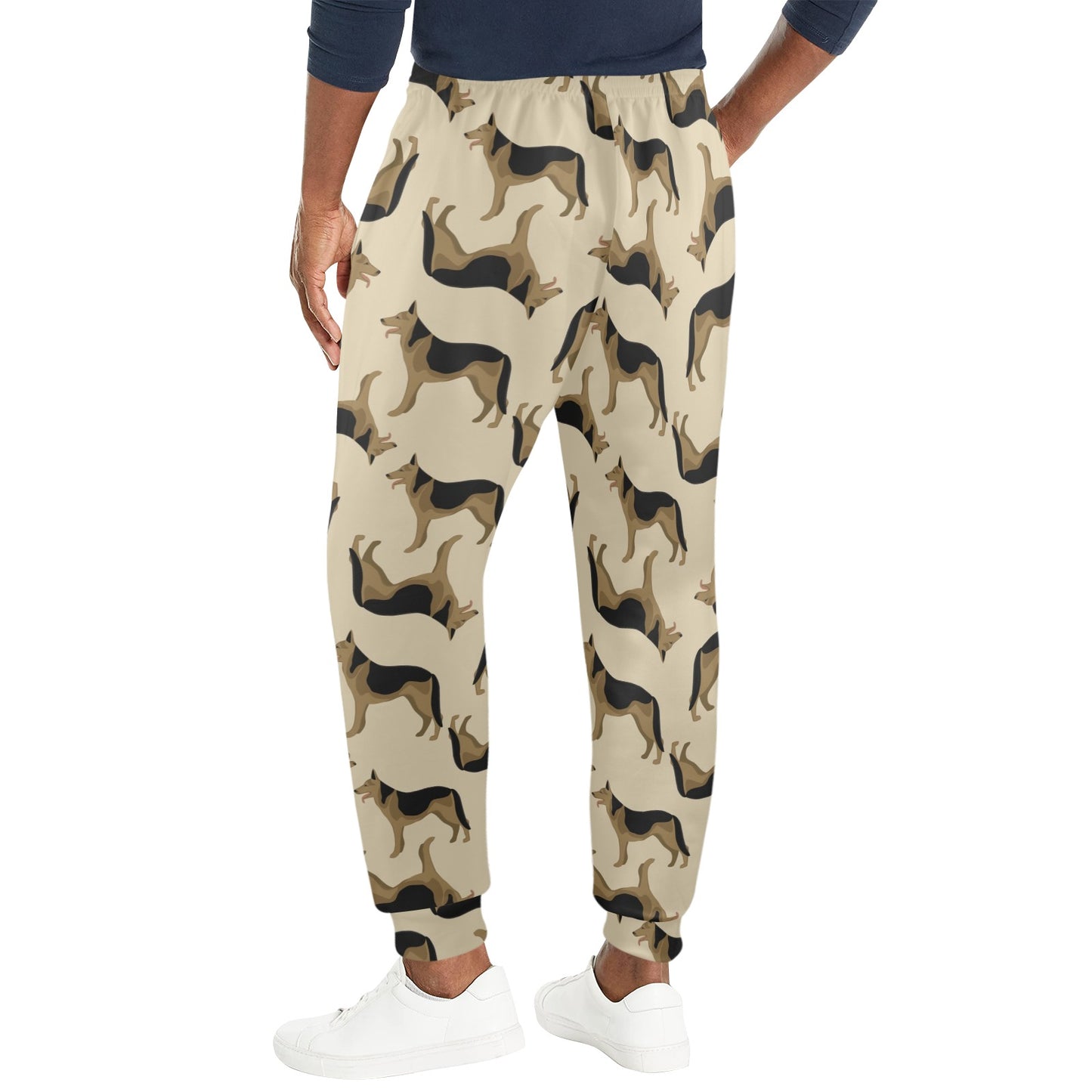 German Shepherd Design Print Pattern JJ0255 Men's Casual Track Pants