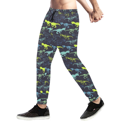 dinosaur Design Print Pattern JJ0106 Men's Sweatpants