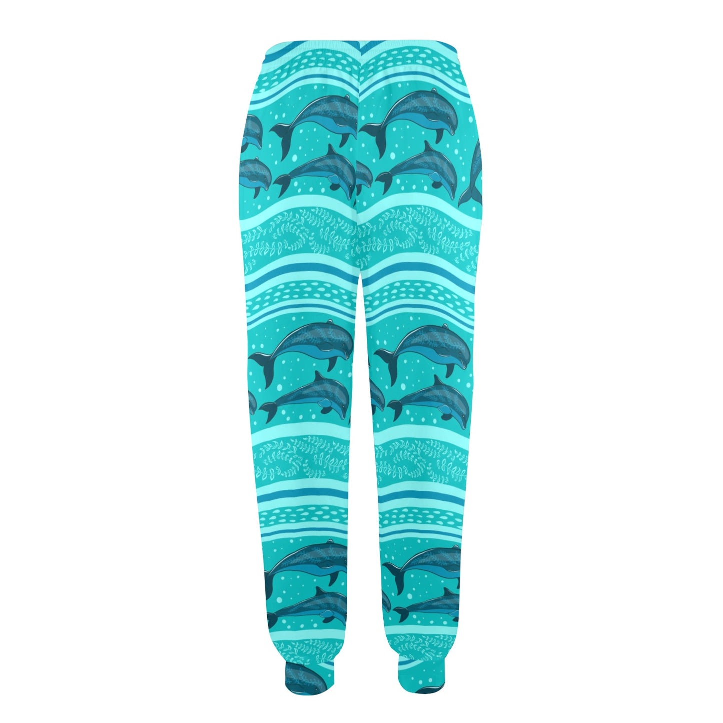 Dolphin Pattern Shower Curtain Women's Casual Track Pants