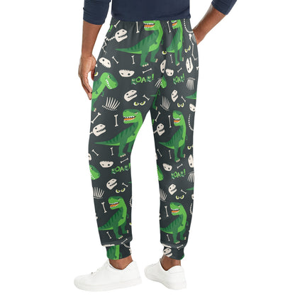 T Rex Pattern Print Design A05 Men's Casual Track Pants