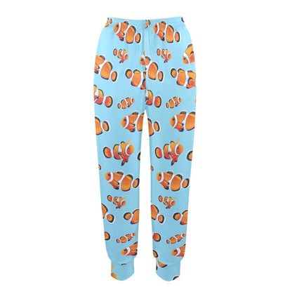 Clownfish Pattern Print Design 01 Women's Casual Track Pants