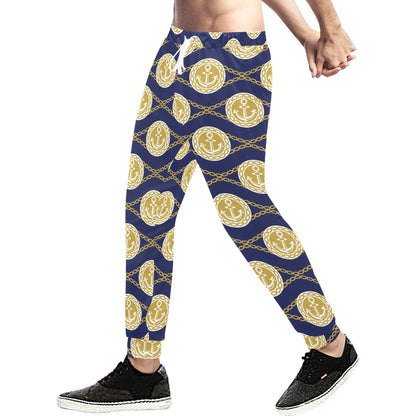 Anchor Luxury Pattern Men's Sweatpants