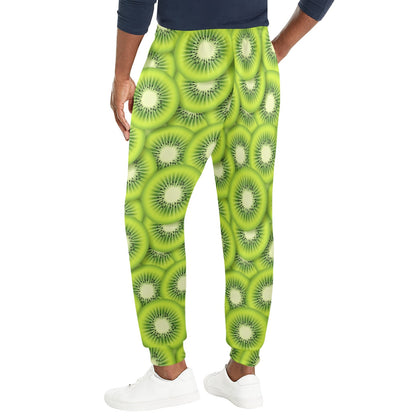 Kiwi Pattern Print Design KW01 Men's Casual Track Pants