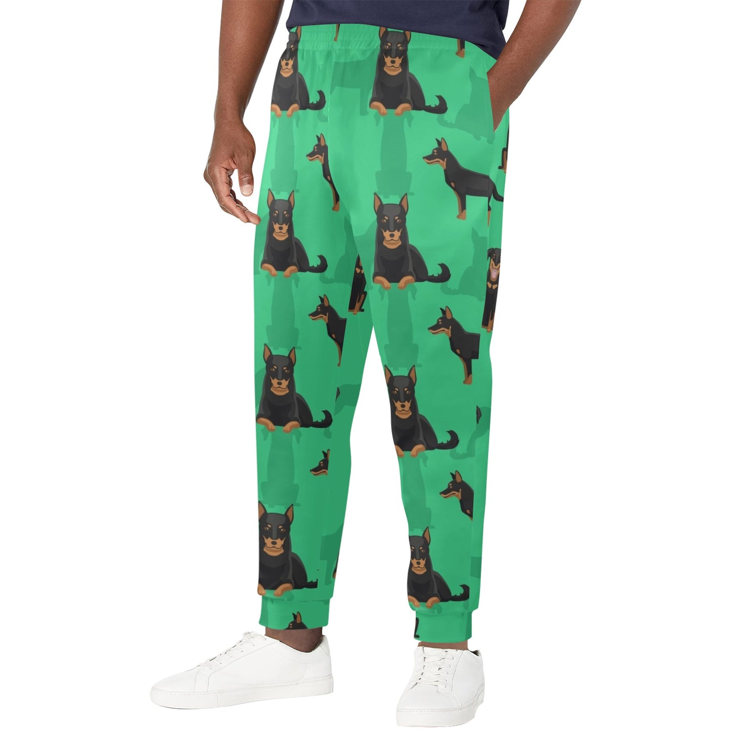 Doberman Pinschers Design Print Pattern JJ0116 Men's Casual Track Pants