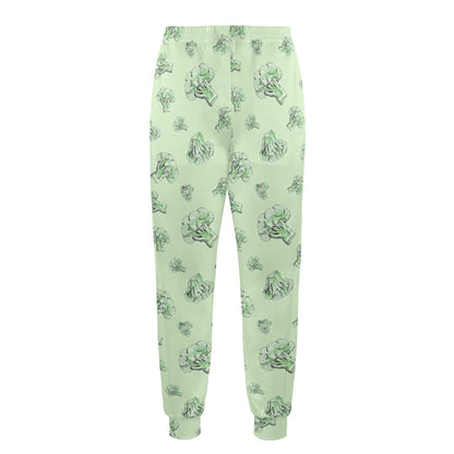 Broccoli Pattern Print Design 05 Men's Casual Track Pants