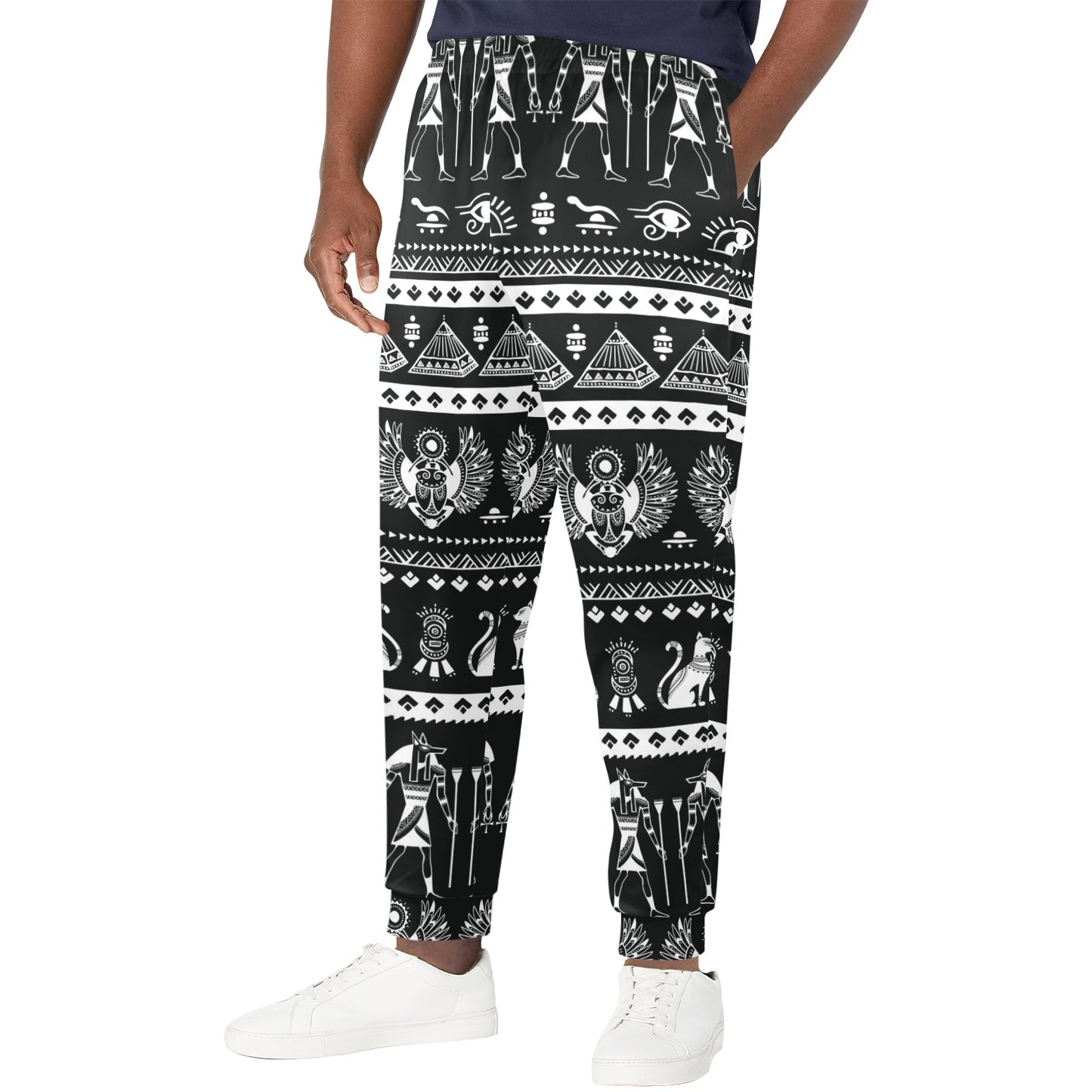 egyptian Design Print Pattern JJ0176 Men's Casual Track Pants