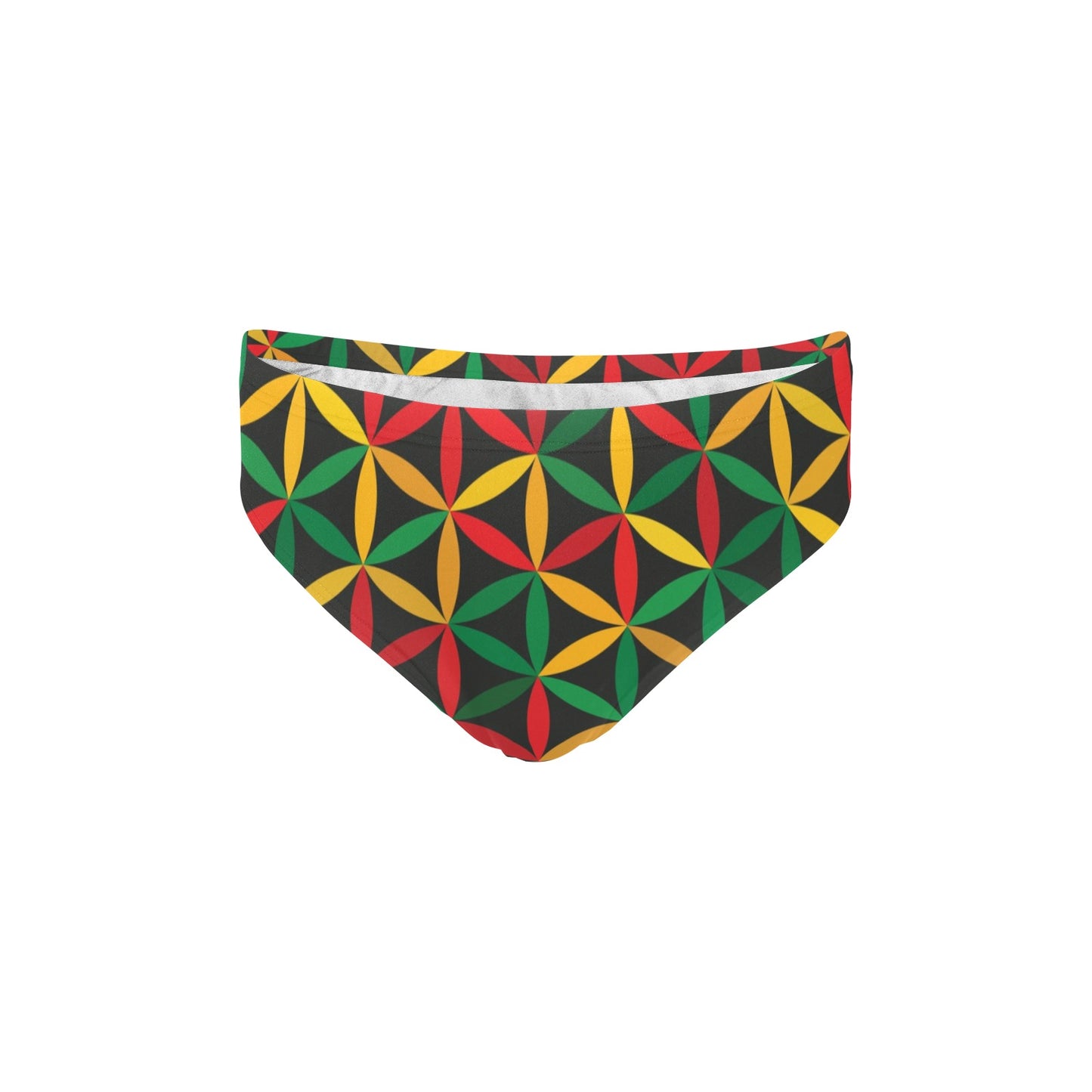 Rasta Pattern Print Design A04 Men's Swimming Briefs