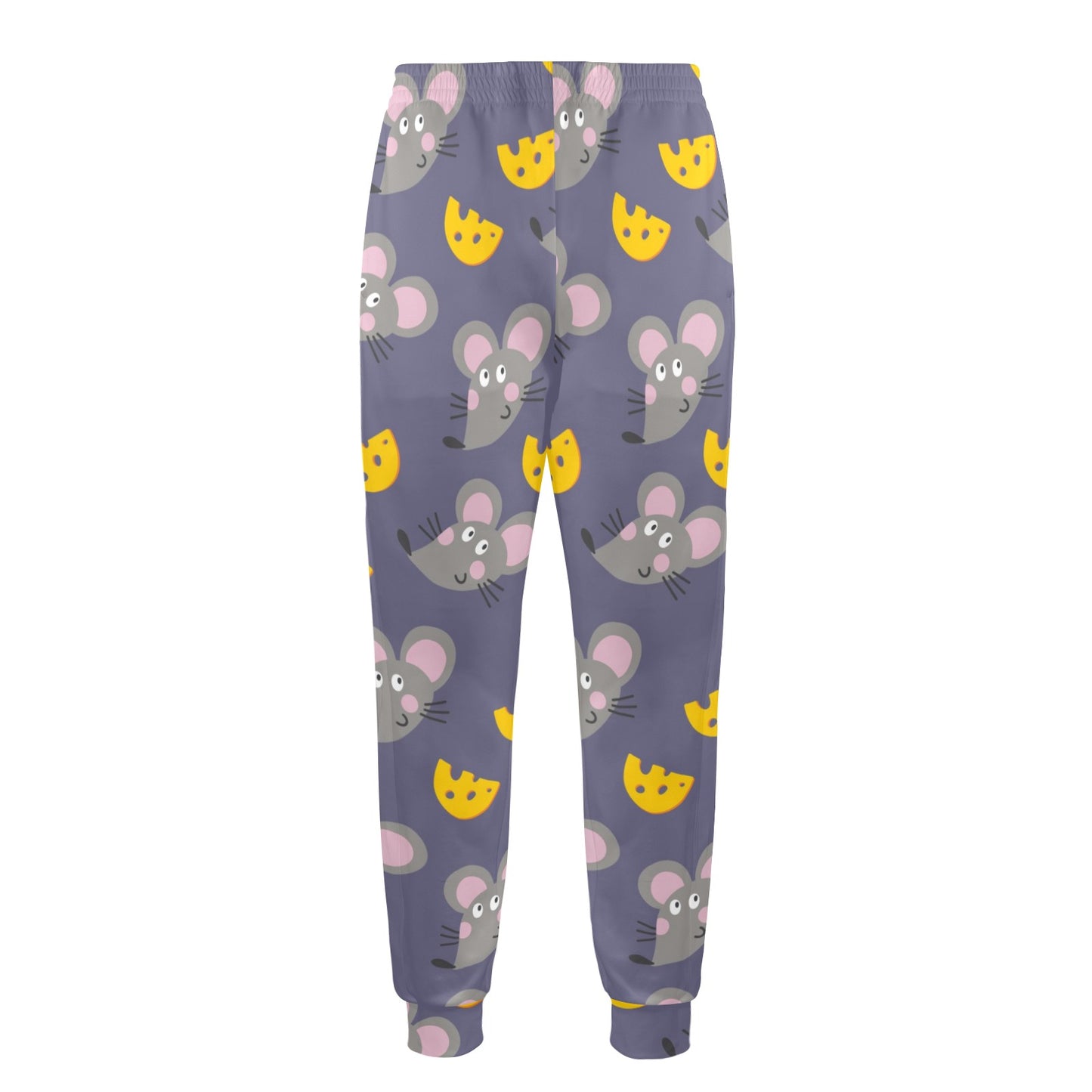 Rat With Cheese Pattern Print Design 01 Men's Casual Track Pants