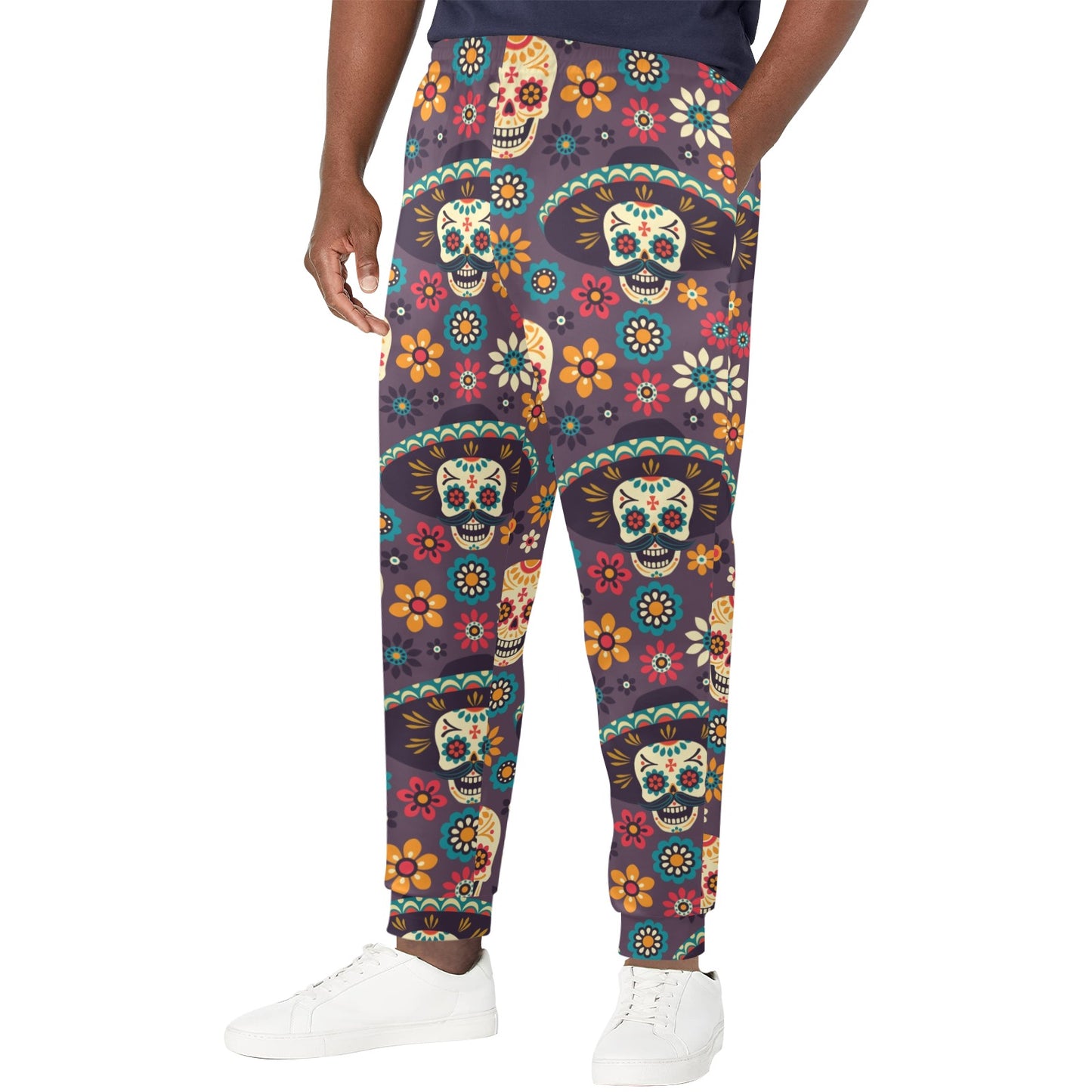 sugar skull Maxican Pattern Men's Casual Track Pants