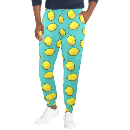 Lemon Pattern Print Design LM04 Men's Casual Track Pants