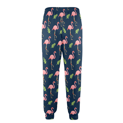 Flamingo Design Print Pattern JJ0184 Men's Casual Track Pants