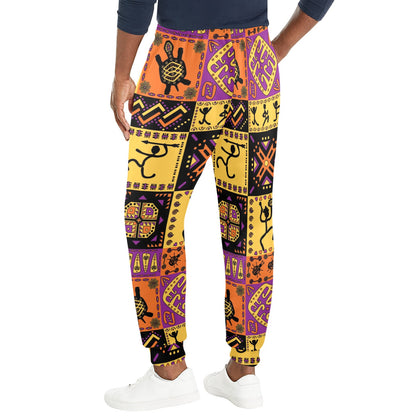African Pattern Print Design 02 Men's Casual Track Pants