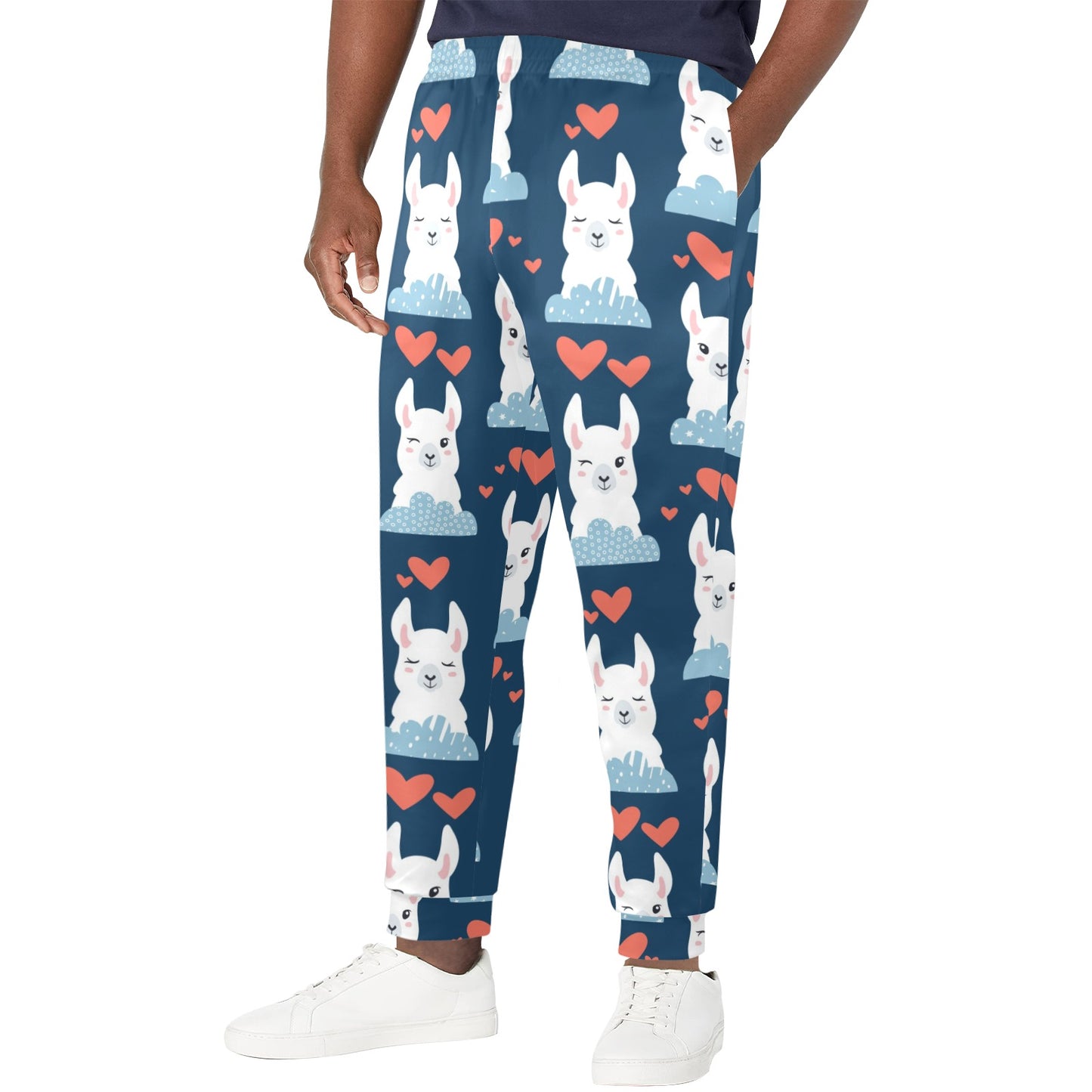 Alpaca Love Pattern Print Design 05 Men's Casual Track Pants