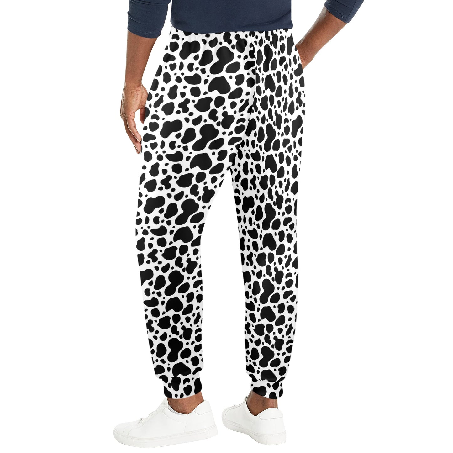 Cow Skin Pattern Print Design 04 Men's Casual Track Pants