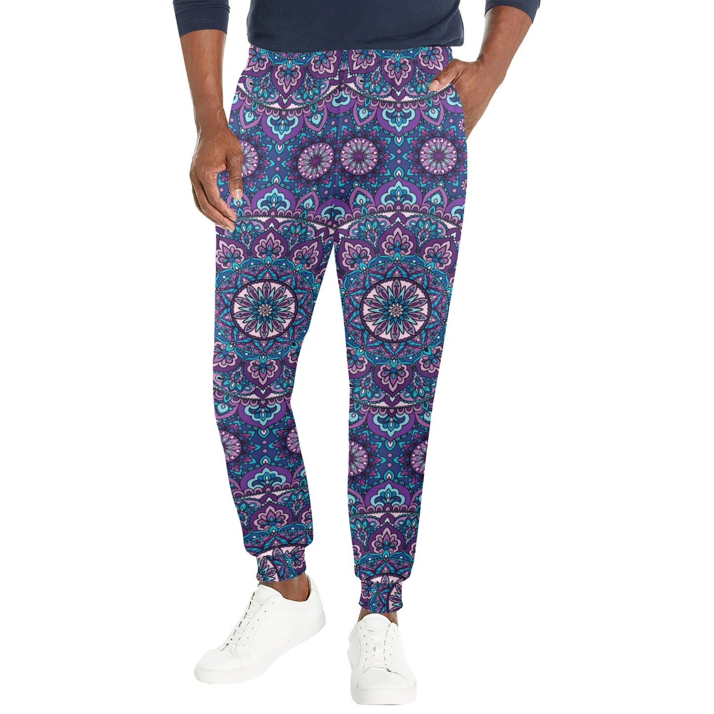 Medallion Pattern Print Design 05 Men's Casual Track Pants