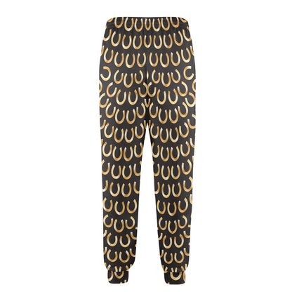 Horseshoe Print Design LKS304 Men's Casual Track Pants