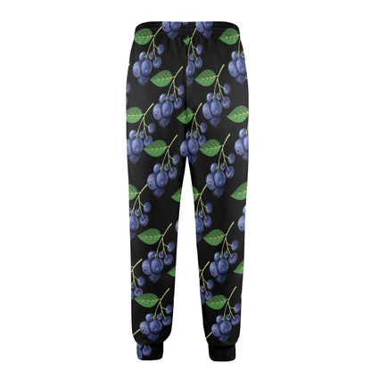 Blueberry Pattern Print Design BB01 Men's Casual Track Pants