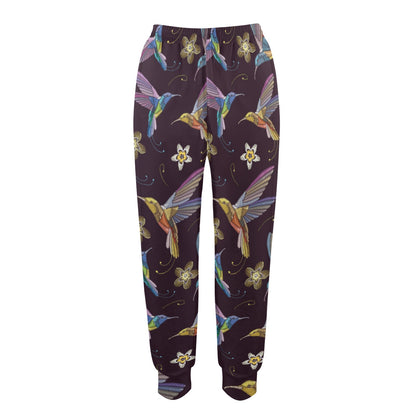 Hummingbird Pattern Print Design 04 Women's Casual Track Pants