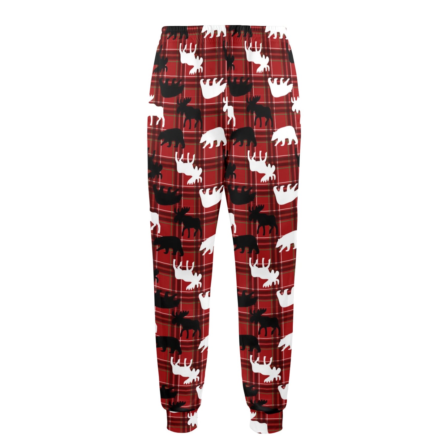 Moose Print Design LKS401 Men's Casual Track Pants