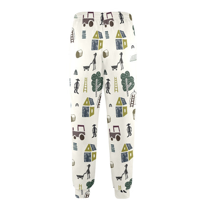 Agricultural Farm Print Design 01 Men's Casual Track Pants