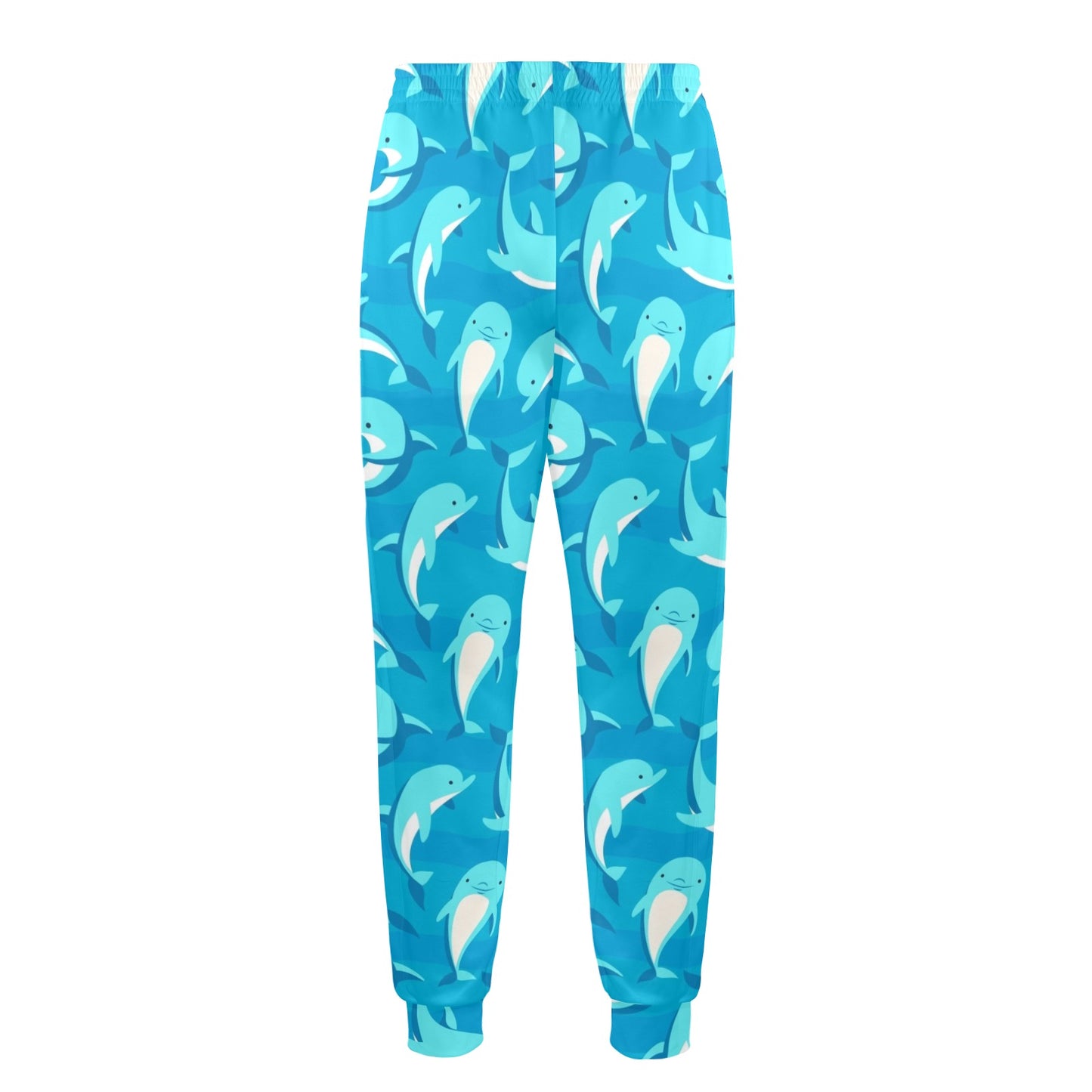 dolphin cute Design Print Pattern JJ0123 Men's Casual Track Pants