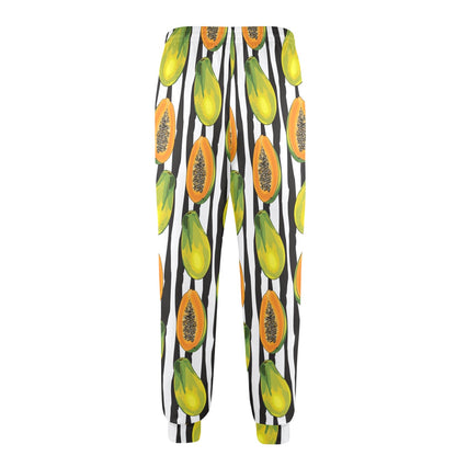 Papaya Pattern Print Design PP01 Men's Casual Track Pants