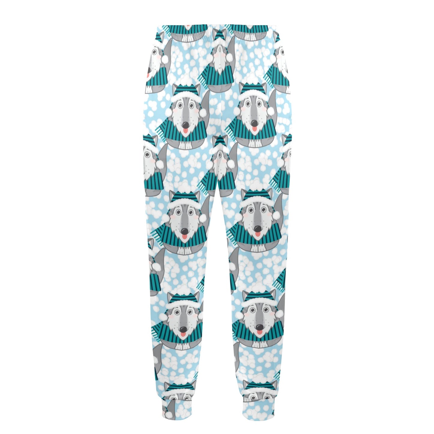Alaskan Malamute Pattern Print Design 01 Men's Casual Track Pants
