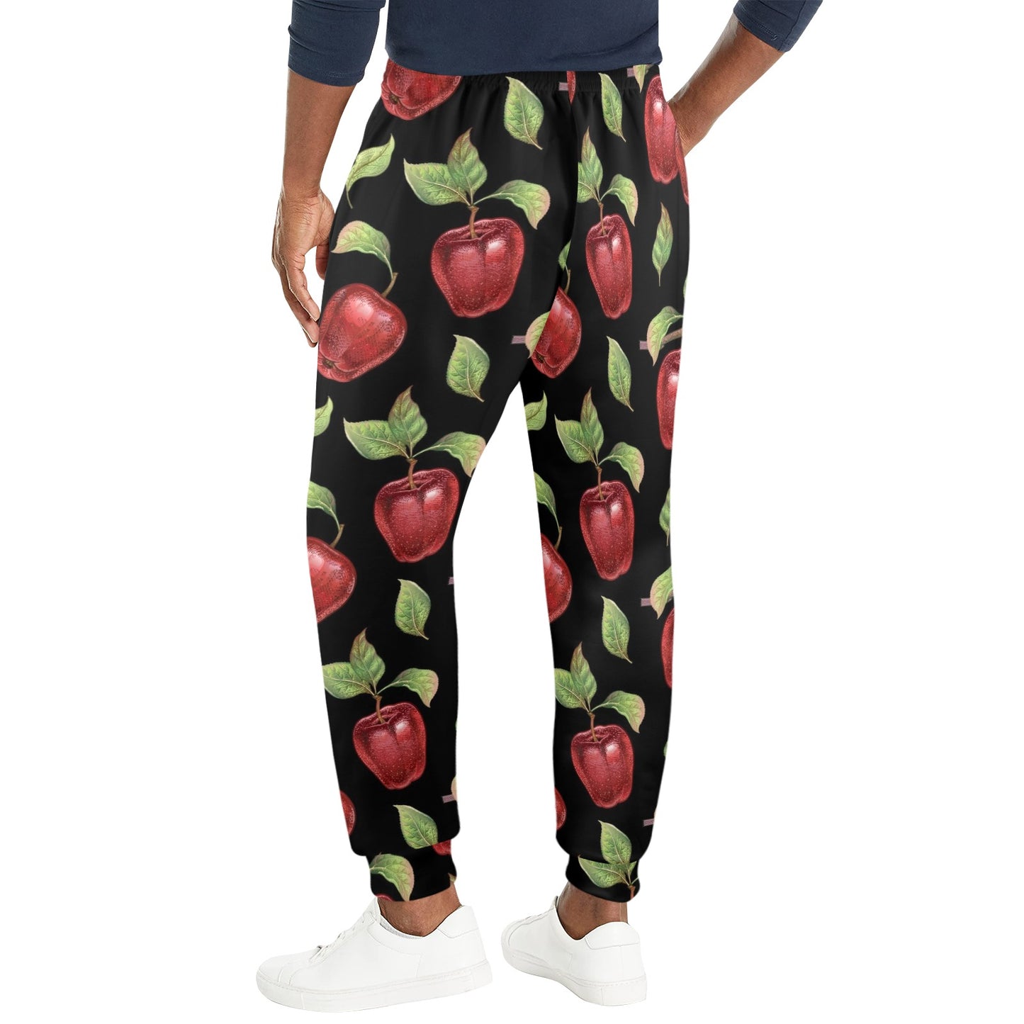 Apple Pattern Print Design AP011 Men's Casual Track Pants