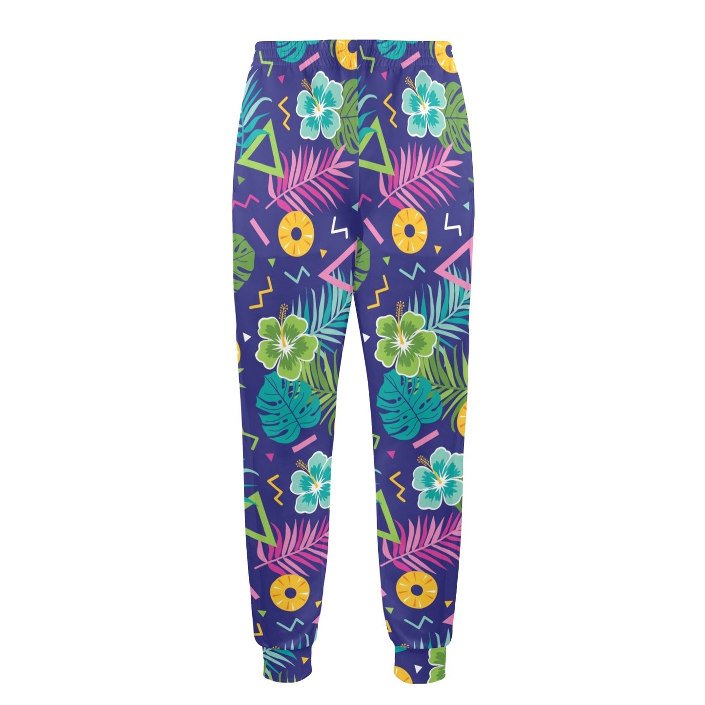 Hawaiian Themed Pattern Print Design H014 Men's Casual Track Pants