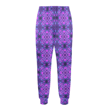 kaleidoscope Pattern Print Design Men's Casual Track Pants