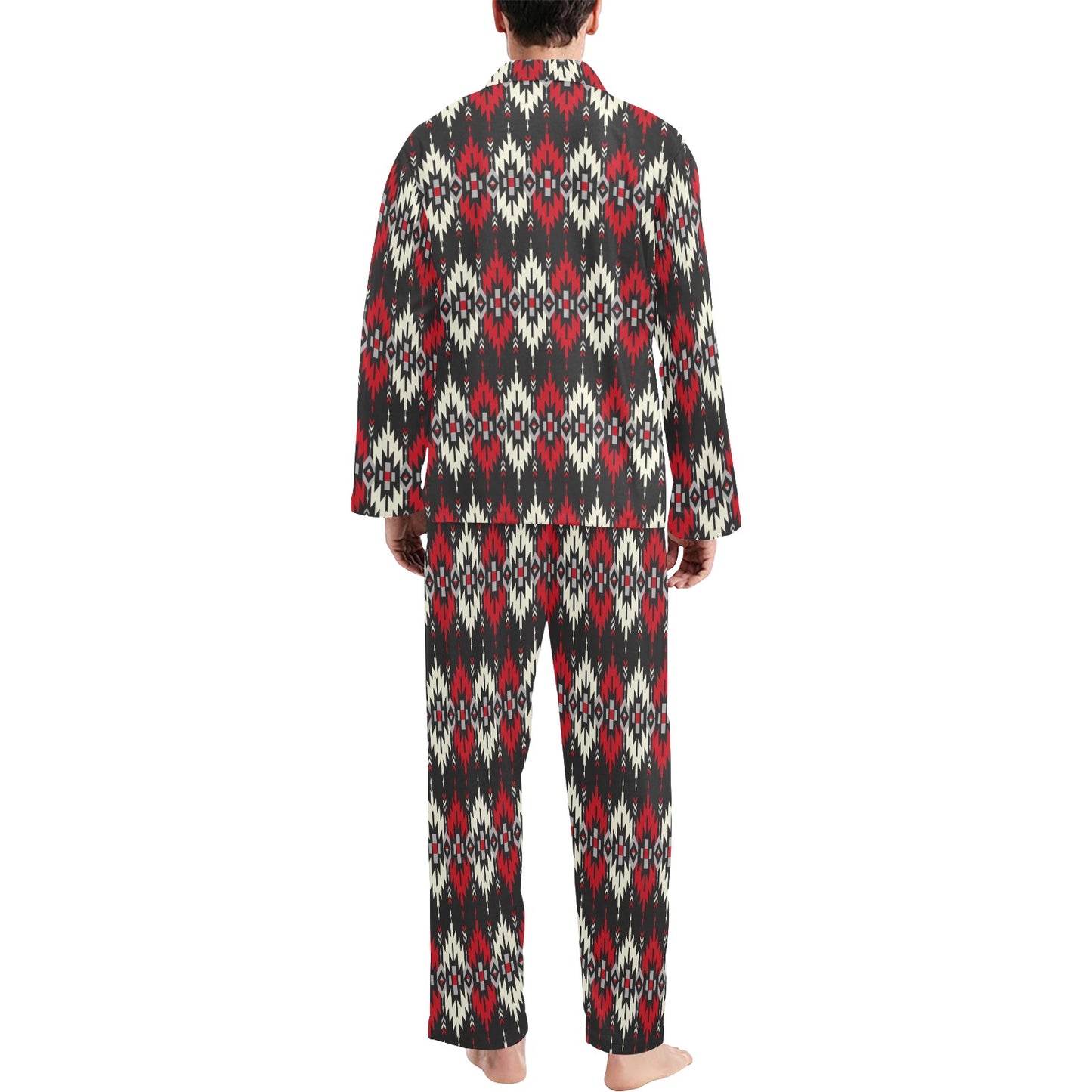 Southwestern Pattern Men's Long Pajama Set