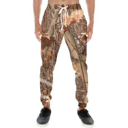 Camo Realistic Tree Forest Autumn Print Men's Sweatpants