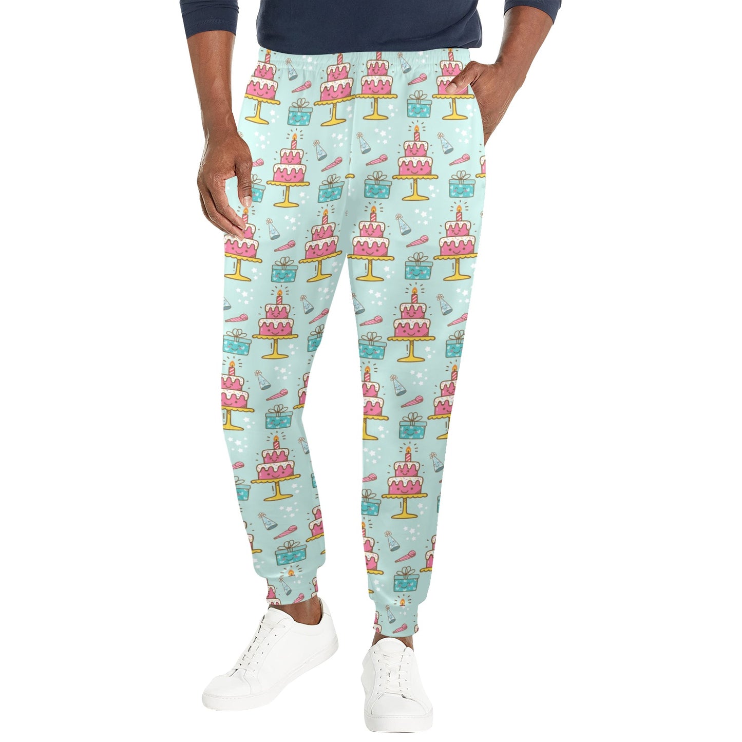Cake Pattern Print Design 06 Men's Casual Track Pants