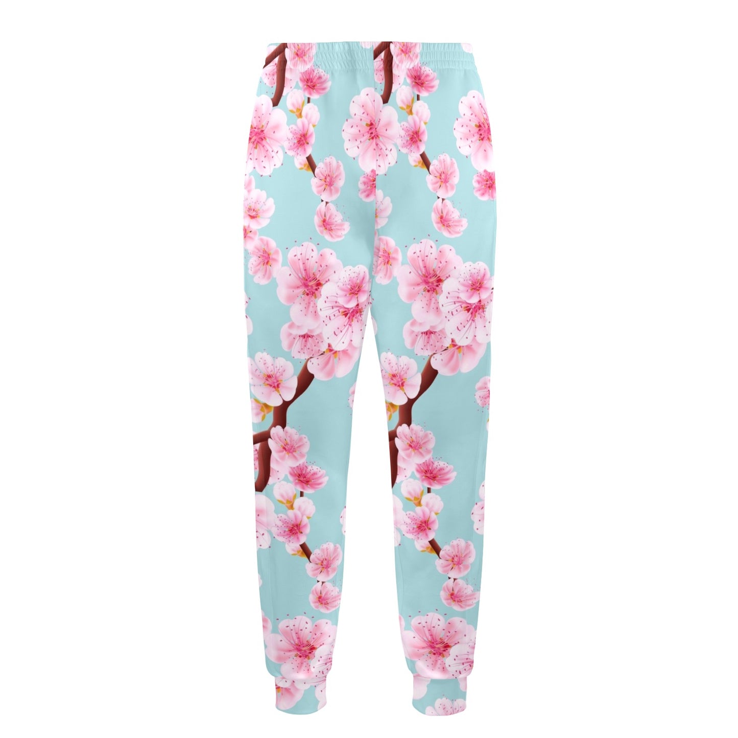 Cherry Blossom Pattern Print Design CB04 Men's Casual Track Pants