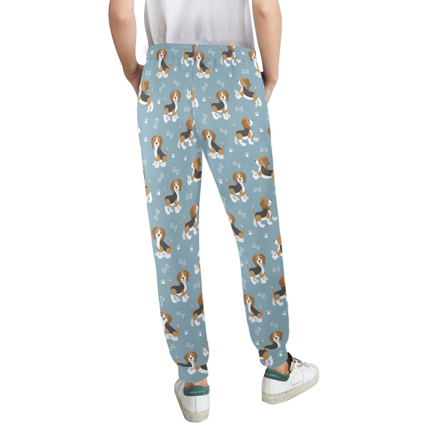 Beagle Pattern Print Design 02 Women's Casual Track Pants
